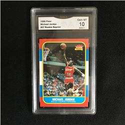 1986 FLEER #57 MICHAEL JORDAN ROOKIE REPRINT (GEM MINT 10)