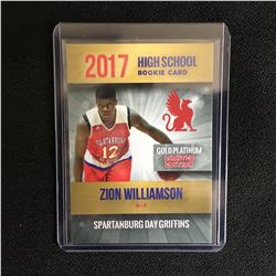 2017 HIGH SCHOOL ROOKIE CARD ZION WILLIAMSON