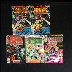 BRONZE AGE COMIC BOOK LOT ( STAR WARS, DAZZLER, BATTLESTAR GALLACTICA)