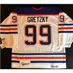 WAYNE GRETZKY SIGNED CCM OILERS CAPTAIN JERSEY (FRAMEWORTH COA)