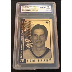 2003 MERRICK MINT 23K GOLD CARD TOM BRADY ( GEM MINT 10)
