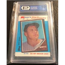 1982 KMART 20TH ANNIVERSARY MICKEY MANTLE ( GARDE 10 GEM MINT)