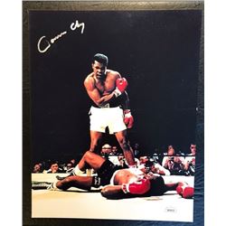 CASSIUS CLAY SIGNED 8 X 10 LISTON PHOTO ( JSA LOA)