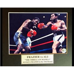 FRAZIER/ ALI DUAL SIGNED MATTED PHOTO W COA