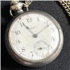 Image 2 : GEN.E.TROREY VANCOUVER BC 15 JEWEL OPEN FACE POCKET WATCH WITH CHAIN