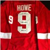 Image 1 : GORDIE HOWE SIGNED DETROIT RED WINGS CUSTOM JERSEY WITH INSCRIPTION ( PASTIME COA)