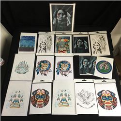 NATIVE ART PRINTS LOT