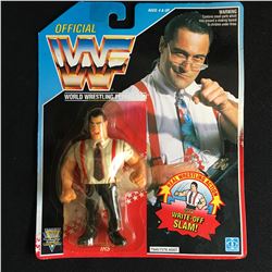 1980S ON CARD HASBRO WWF IRS ACTION FIGURE