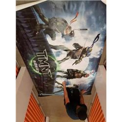 VERY LARGE TMNT VINYL WALL POSTER
