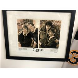 MARTIN SHORT AND CHARLES GRODIN SIGNED CLIFFORD LOBBY CARD (JSA COA)