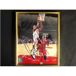 DENNIS RODMAN SIGNED 8 X 10 FRAMED WITH COA