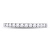 Image 2 : 1/4 CTW Round Diamond Single Row Wedding Ring 14kt White Gold - REF-20M3A