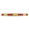 Image 2 : 1/8 CTW Round Ruby Single Row Flourished Stackable Ring 10kt Yellow Gold - REF-10F2M