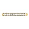 Image 2 : 1/4 CTW Round Diamond Single Row Comfort Wedding Ring 14kt Yellow Gold - REF-22T8K