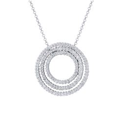 1.02 CTW Diamond Necklace 14K White Gold - REF-85N8Y