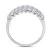 Image 3 : 2 CTW Round Diamond Anniversary Ring 14kt White Gold - REF-141R5H