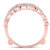 Image 3 : 1/3 CTW Round Diamond Milgrain Ring 14kt Rose Gold - REF-45H6W