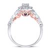 Image 3 : 3/4 CTW Round Diamond Solitaire Bridal Wedding Engagement Ring 14kt Two-tone Gold - REF-83K9R