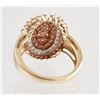 Image 5 : 14K Yellow Gold RUBELLITE & DIAMOND Ring