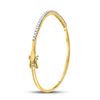 Image 3 : 1 CTW Round Diamond Bangle Bracelet 14kt Yellow Gold - REF-107N9Y