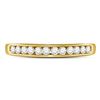 Image 2 : 1/4 CTW Round Diamond Wedding Channel Set Ring 14kt Yellow Gold - REF-25K5R