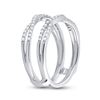 Image 3 : 1/3 CTW Round Diamond Wrap Ring 14kt White Gold - REF-41Y9X