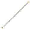 Image 2 : 2 & 5/8 CTW Mens Round Diamond Cuban Link Choker Bracelet 10kt Yellow Gold - REF-257F9M
