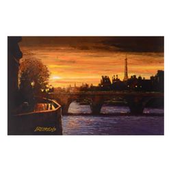 Howard Behrens (1933-2014), "Twilight on the Seine II" Limited Edition Hand Embellished Giclee on Ca