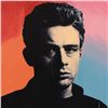 Image 2 : Steve Kaufman (1960-2010), "James Dean" Hand Painted Unique Variation Hand Pulled Silkscreen on Canv