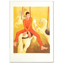 "Carousel" Limited Edition Lithograph by Daniel Riberzani, Numbered and Hand Signed by the Artist. C