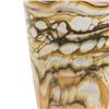 Image 2 : "Alabaster Footed Cone" Hand Blown Glass Vase Sculpture, Hand Signed by GartnerBlade Glass.