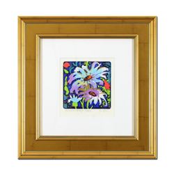 Simon Bull, "Summer Breeze" Framed Hand Colored Limited Edition Etching, Numbered and Hand Signed wi