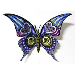 Patricia Govezensky- Original Painting on Cutout Steel "Butterfly CCXLV"