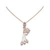 Image 1 : 8.39 ctw Morganite & Diamond Necklace 18K Rose Gold