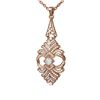 Image 3 : 3.05 ctw Diamond Necklace 18K Rose Gold