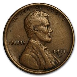 1911-D Lincoln Cent VF