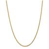 Image 1 : 14k Gold 3.20 mm Diamond-cut Rope with Chain Necklace - 20 in.