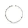 Image 3 : 5.5 ctw Diamond VS/SI 64 MM Hoop Earrings 14k White Gold