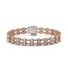 Image 2 : 13.04 ctw Emerald Cut & Oval Diamond Bracelet 18K Rose Gold