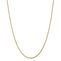 10k Yellow Gold 1.75 mm Diamond-cut Rope Chain - 28 in.