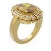 Image 1 : 6.72 ctw Canary Citrine & Diamond Ring 18K Yellow Gold