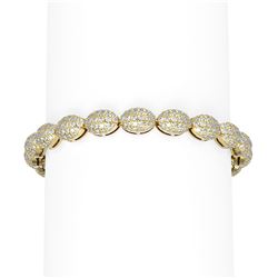 10.4 ctw Diamond Bracelet 18K Yellow Gold