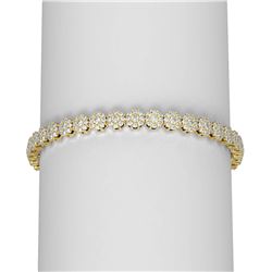 8 ctw Diamond Bracelet 18K Yellow Gold