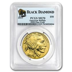 2015 1 oz Gold Buffalo MS-70 PCGS (Black Diamond)