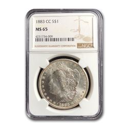 1883-CC Morgan Dollar MS-65 NGC
