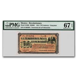 1914 Mexico 10 Centavos CU-67 EPQ PMG