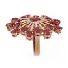Image 2 : 11.74 ctw Ruby & Diamond Ring 18K Rose Gold