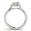 Image 3 : 1.02 ctw Certified VS/SI Princess Diamond 2pc Set Halo 14k White Gold