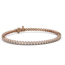 4.5 ctw Diamond Designer Bracelet 18K Rose Gold