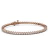 Image 1 : 4.5 ctw Diamond Designer Bracelet 18K Rose Gold